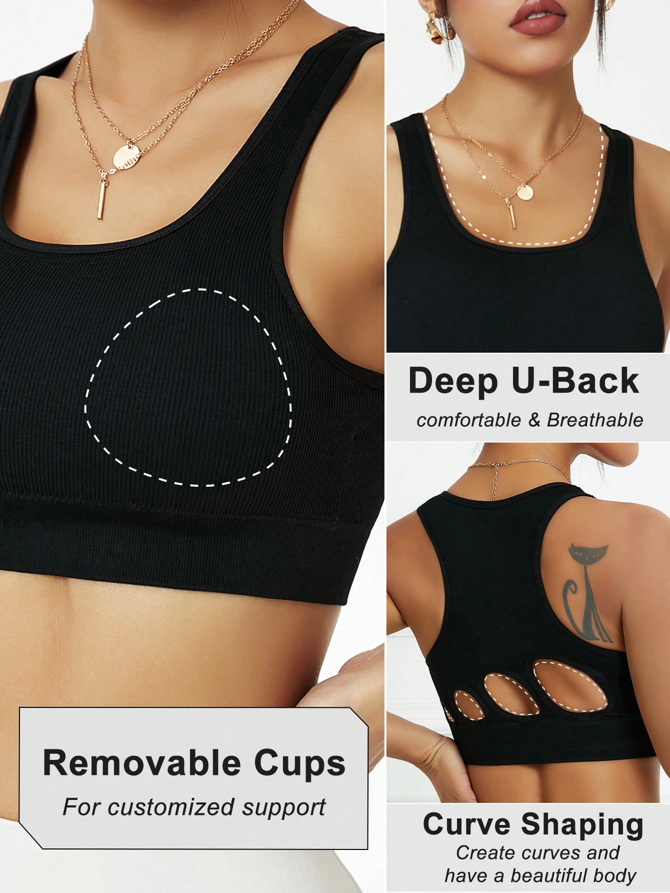 Women Ribbed Seamless Sports B - Seamless Ribbed Workout Tank Top recension och pris
