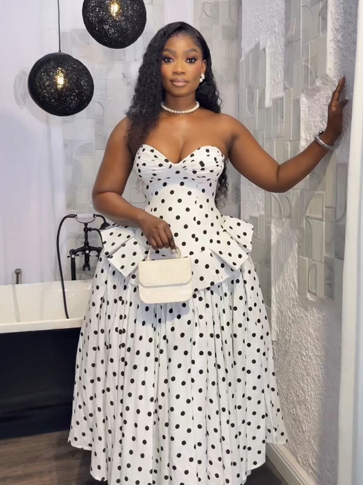 Vintage French Style Polka Dot - French Vintage Floral Midi Dress recension och pris
