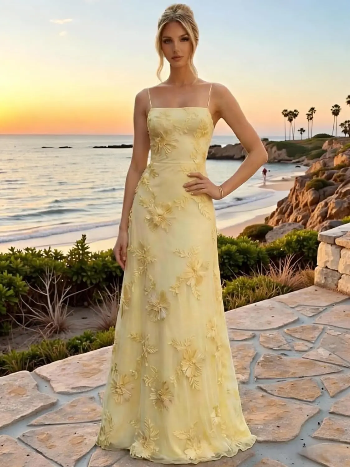 Floral Embroidery Prom Dresses - Dresses recension och pris