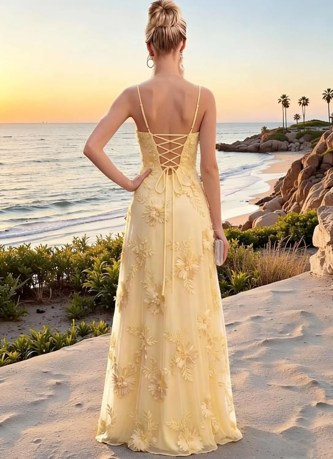 Floral Embroidery Prom Dresses - Dresses recension och pris