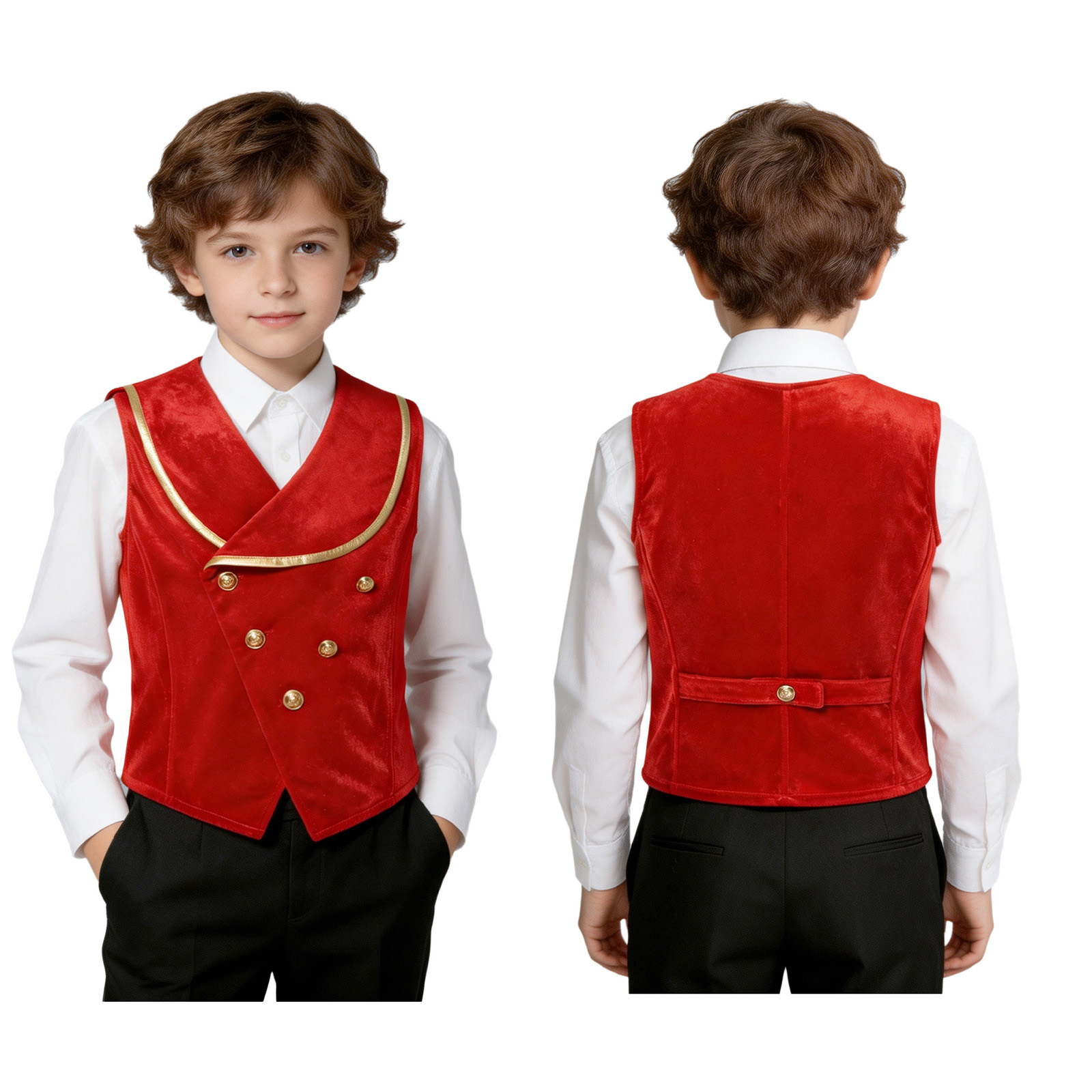 Kids Boys Medieval Velvet Vest - Dresses recension och pris