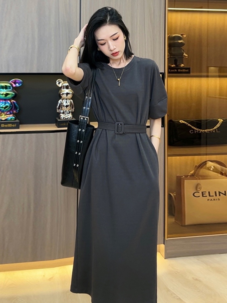 Klein Blue Women's Summer Casu - Korean Style A Line Shirt Dress recension och pris