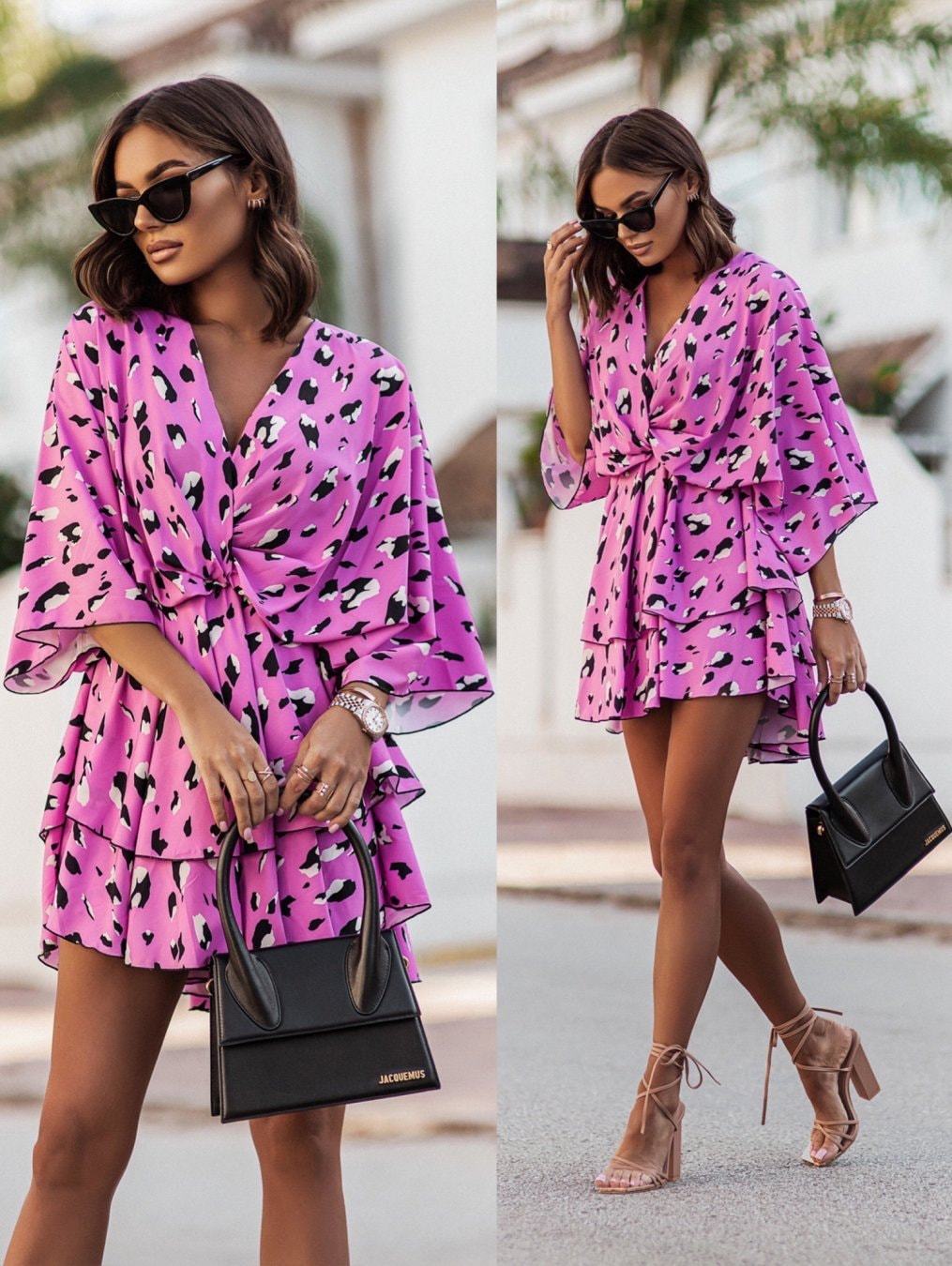 2024 New Summer Women's Mini S - French Vintage Floral Midi Dress recension och pris